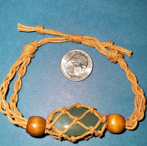 Healing Cage Bracelet with Natural Crystal - Picture 2 of 2